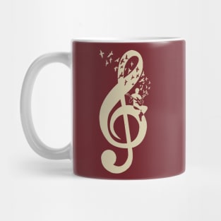 Treble Clef -  Music Electric Guitar - Vintage Mug